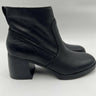 Women's Lucky Brand Quiniya Side Zip Ankle Bootie Black Leather Size 9.5M Lucky Brand