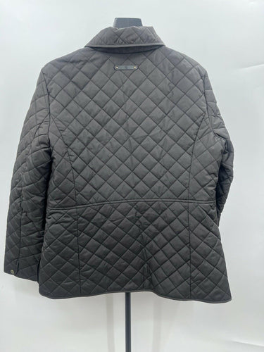 Lauren Ralph Lauren Jacket Womens Quilted Barn Black Diamond Puffer Coat L Lauren