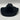 Justin Authentic Western Black Felt Cowboy Hat Cattleman Crown Wide Brim 7 1/4 Justin