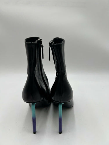 Off-White Allen 140mm leather ankle boots inblack /gradient heel Size 37