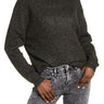 Women's Bp. Marl Pullover Sweater, Size Medium - Black BP.
