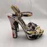 Dolce & Gabbana floral-print gabardine platform sandals 105 Block Heels Size 41 Dolce&Gabbana