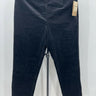 Coldwater Creek Audrei Velveteen Pants Black Velvet Ankle Holly NWT 10 Coldwater Creek