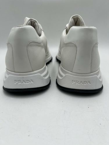 Men’s Prada Prax 01 brushed leather sneakers in Avorio Size 11.5UK PRADA