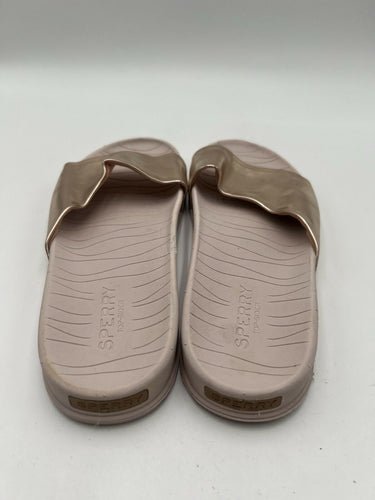 Sperry Top-Sider Rose Gold Metallic Slides Size 10M