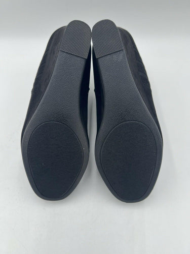 Sugar Juliette Black Micro Wedge Ankle Booties Back Zip Womens 7.5 Sugar