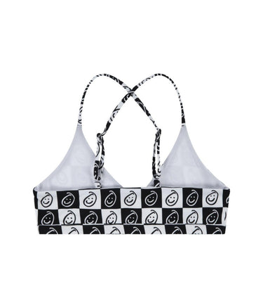 Hurley Girl's Two-Piece Triangle Bikini Swim Set (Big Kid) White/Black 16