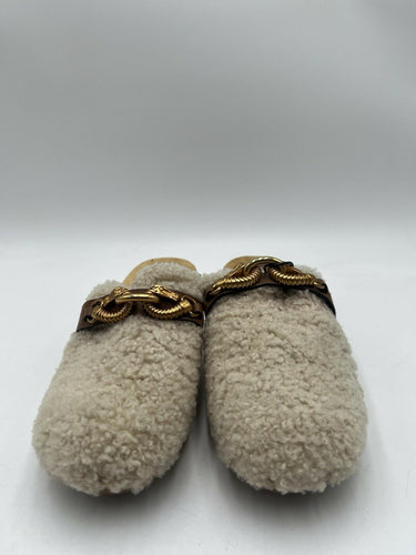 Tory Burch Women's Jessa Shearling Clog Size 7M