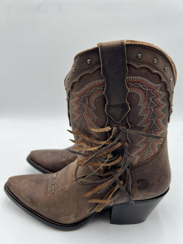 Durango Women's Crush fringe Western booties Size 9M