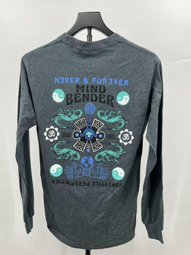 Abound Long Sleeve Shirt Grey Heather Mind Bender Graphic Tee S Abound