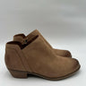 Women's Lucky Brand Barlina Side Zip Booties Brown Leather Size 9W Lucky Brand