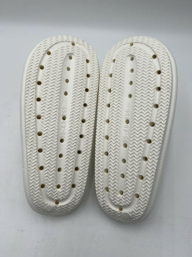 J/Slides Beach Slides Squeezy B White EVA Pillow Platform Slide Womens SIZE 9M J/Slides