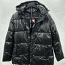 Two by Vince Camuto Woman’s black hooded puffer jacket Shiny Size M Vince Camuto