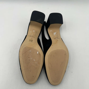 Women’s Stuart Weitzman Milla 55 Suede Slingback Black Suede Pump Size 10B Stuart Weitzman