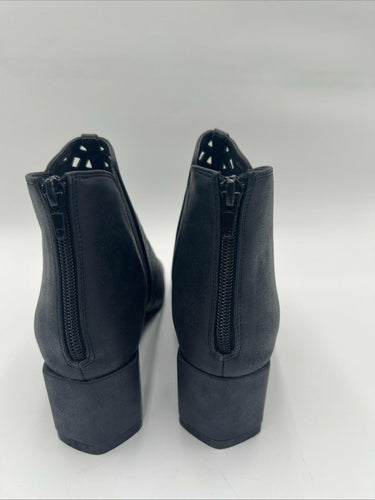 Women's Bellini Jist Back Zip Bootie Black Metallic Size 7.5 Bellini