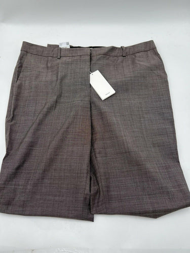 NWOT BOSS Hugo Boss Womens Brown Dress Pants Trousers Straight Leg  Size 10 Boss