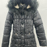 Laundry By Design Puffer Jacket Womens Black Faux Fur Hood Toggle NWT Size S Laundry by Shelli Segal