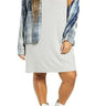 BP. French Terry Tank Dress, Grey Light Heather Size 3X BP.