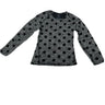Girls Hot Chillys Pepper Skin Long Sleeve Polkadot Black/Gray Shirt Size XS Hot Chillys