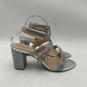 Jewel Badgley Mischka Newberry sandals Rainbow Silver Size 10 Badgley Mischka