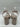 Kelly & Katie CADENE Taupe Fabric Square Toe Strappy Rhinestone Sandals, 10M Kelly