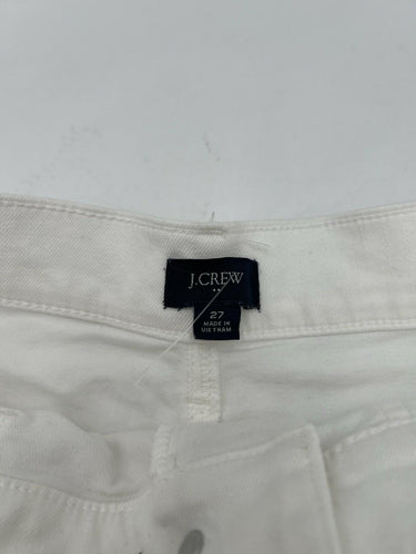 J.Crew Shorts Womens White Cotton Utility Cargo Patch Pocket Summer 27 J.CREW