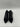 Kelly & Katie EVIA Black Faux Leather Pointed Toe Side Zip Booties, Size 7W Kelly & Katie