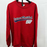 Designs Untitled Men pullover fleece Red Sweatshirt Size XL Designs Untitled