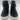 Mix No. 6 HIEDI Black Fabric Side Zip Mid Top Wedged Sneakers Kids Size 2 M Mix No. 6