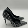 Dolce & Gabbana Crystal-embellished satin checkered pumps Size 36 Dolce&Gabbana