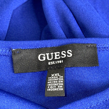 NWOT Womens Guess Twist Front Sheath Dress Blue Size XXL GUESS
