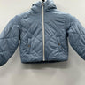 Girls Michael Michael Kors Quilted Full Zip Puffer Jacket Light Blue Size 5/6 Michael Kors