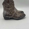 Circle G Women Brown Leather Zip  Ankle Fashion Boots Size 7B Circle G
