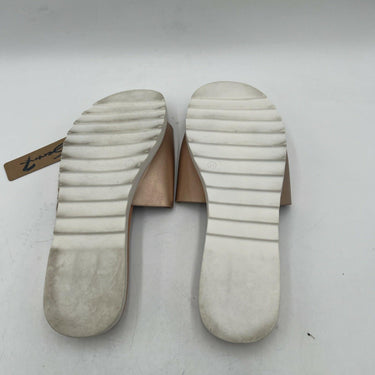 Seven7 Womens Pearl Faux Leather Casual Slide Sandals Metallic Size 10 M