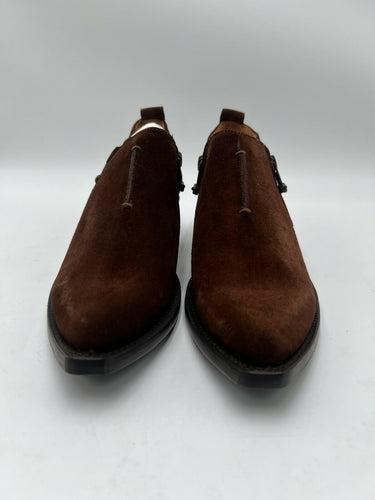 FRYE Sacha Moto Shootie Brown Suede Zipper Ankle Bootie Womens SIZE 7 M Frye