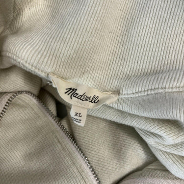 NWOT Madewell Relaxed Fit Cotton Blend Quarter Zip Pullover Size XL