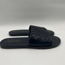 Men’s Saks Fifth Avenue woven Navy Blue leather slide sandals Size 10M Saks Fifth Avenue