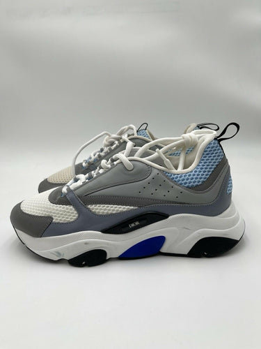 Men’s Christian Dior B22 Sneakers Lace Up Shoes Color White /Blue/Gray Size 41 Dior