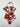 Milly Minis girls' floral swimsuit ruffled neckline and a vibrant red Size 4 MILLY