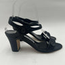 Women’s Manolo Blahnik Mulia Button Leather Sandals Black Size 36 Manolo Blahnik