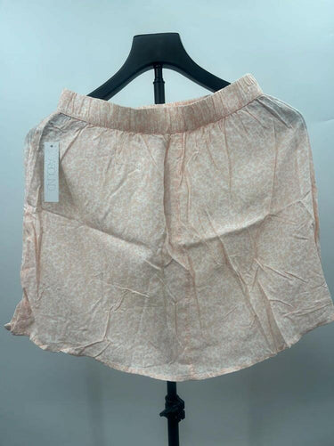Abound Mini Skirt Women s Small Blush Pink Animal Print Elastic Waist Pull On XS