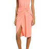 Women's Chelsea28 Sleeveless Twist Detail Coral Dress, Size XX-Small Chelsea28