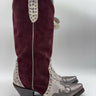 Idyllwind Leap Red Suede/Snake Print Snip Toe Western Boots Womens 6 B Idyllwind