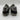 Dolce&Gabbana leather low-top Black Leather / Silver sneakers Size 5 UK Dolce&Gabbana