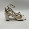 Women’s Stuart Weitzman Nearlynude Satin Ivory Embellished Sandal Size 5B Stuart Weitzman