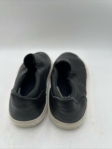 Men’s Vince Fairfax-B leather slip-on sneaker in black Size 7.5M