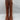 Bellini Women's Amp Heeled Dress Boot, Rust Microsuede Size 8 Bellini