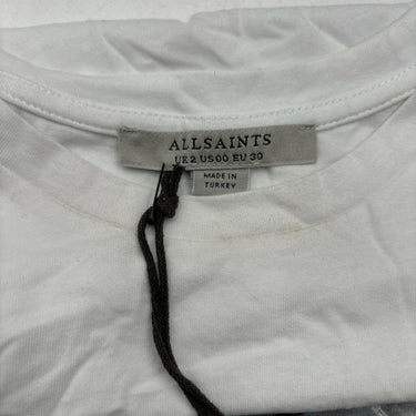 NWD AllSaints Women’s Olivia Anna Graphic Tee White Size 00