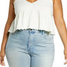 BP. Babydoll Crinkle Camisole Ivory aSize 1X BP.