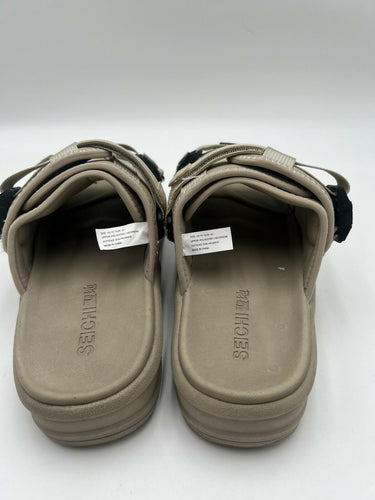 SEICHI Beige Tactical Slides Puffy Sandals Size 10